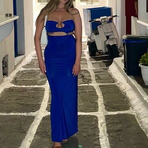 ASOS DESIGN Cobalt Blue Maxi Dress